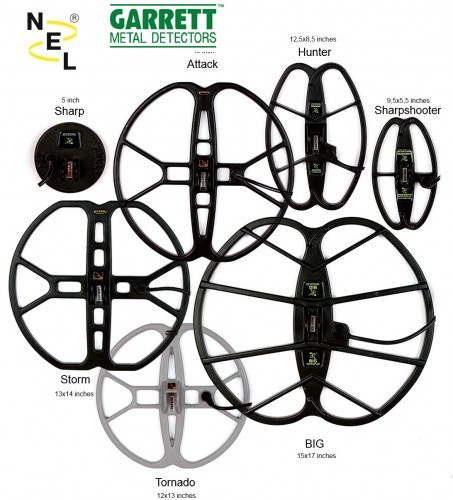 NEL SEARCH COILS FOR GARRETT METAL DETECTORS