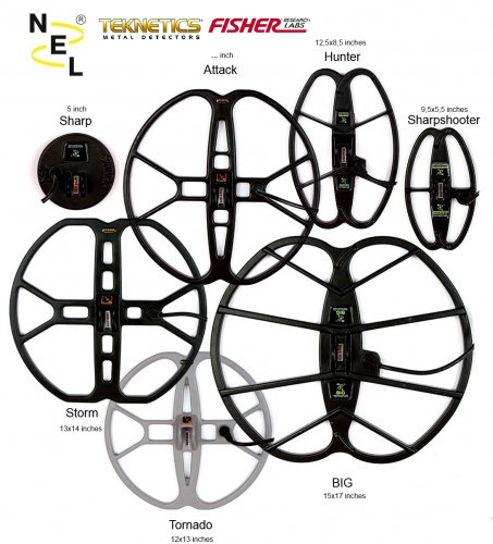 NEL COILS FOR FISHER AND TEKNETICS METAL DETECTORS