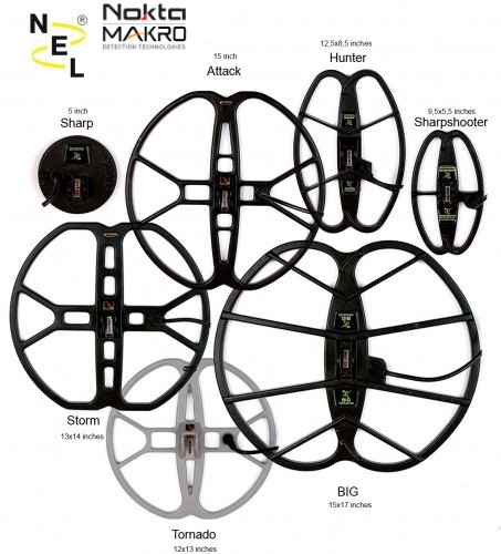 NEL SEARCH COILS FOR NOKTA MAKRO METAL DETECTORS