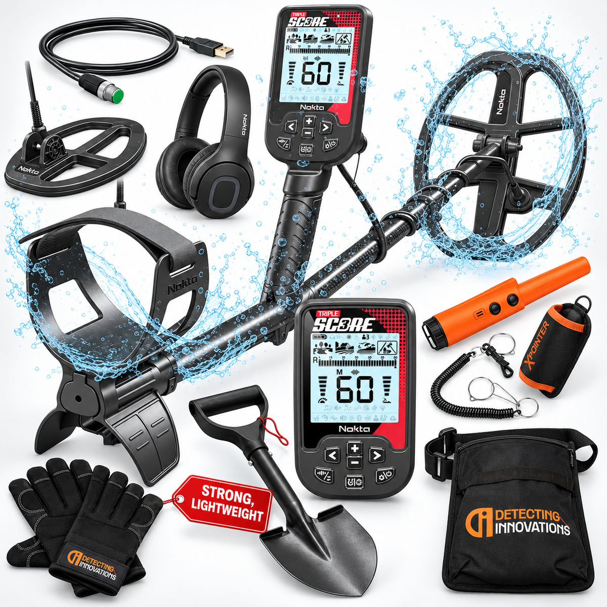 Nokta Triple Score Pro Pack Metal Detector - Ultimate Bundle