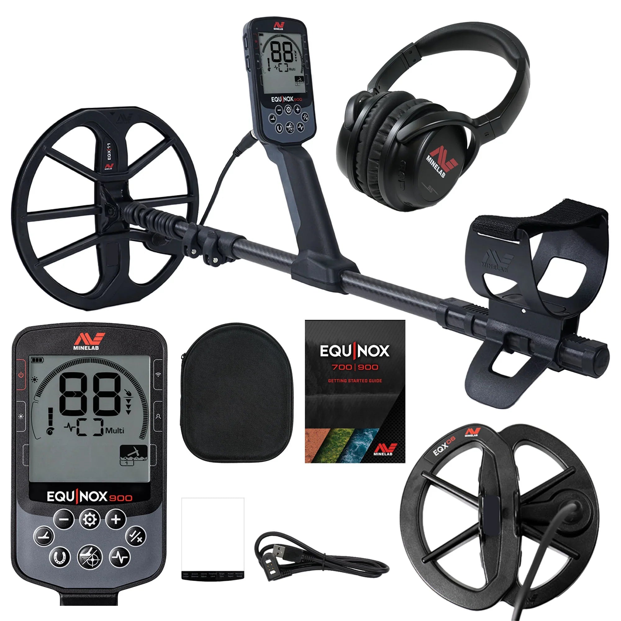 Minelab Equinox 900 Metal Detector + Free Pro Find 40
