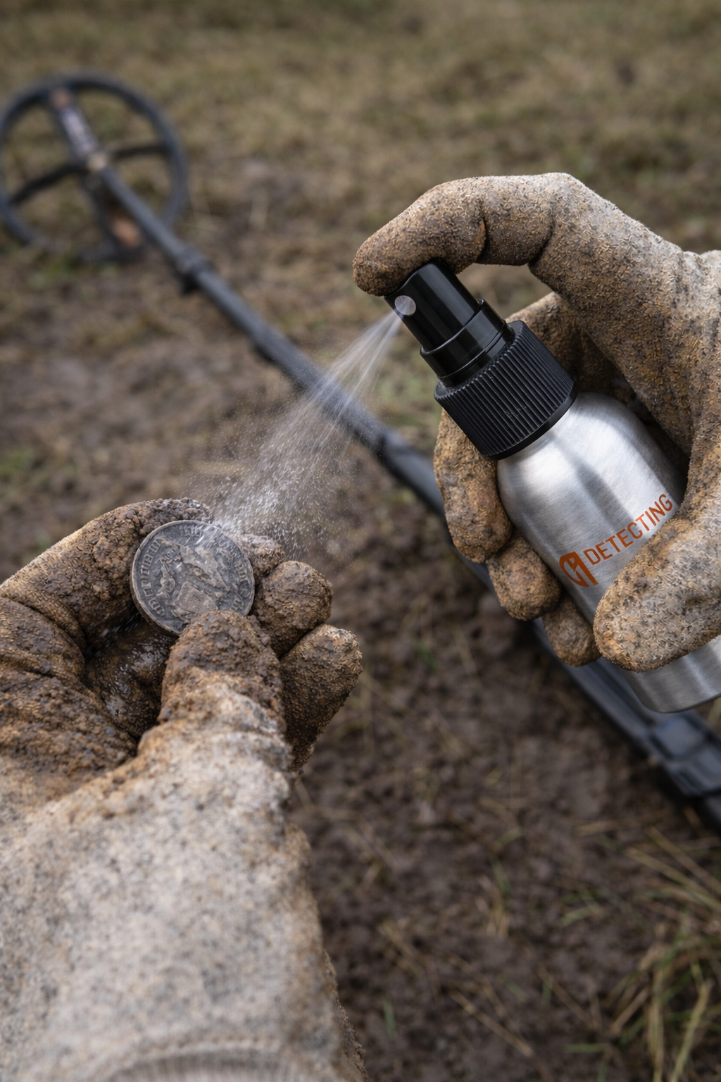 Detecting Innovations Aluminum Metal Detecting Finds Spray Bottle – 50ml
