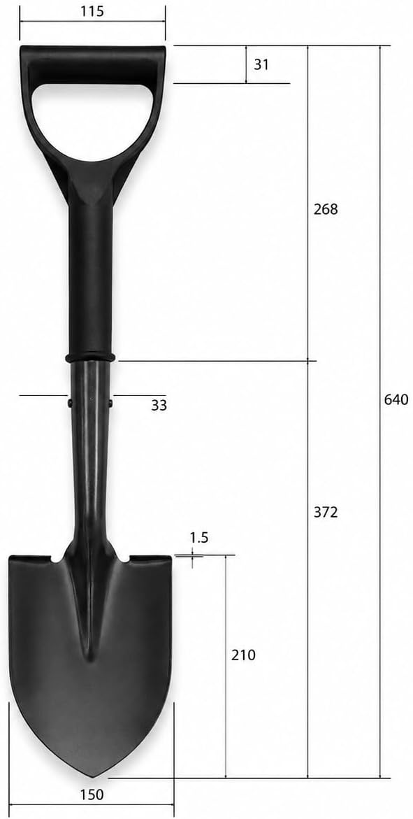 Detecting Innovations Mini Metal Detecting Spade