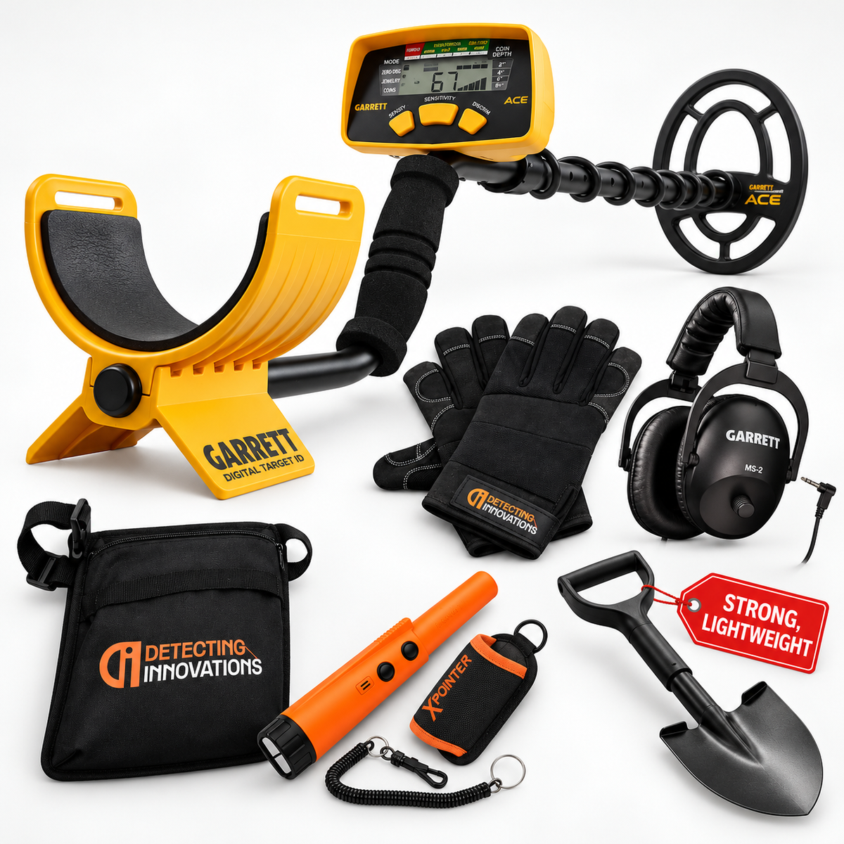 GARRETT ACE 200I METAL DETECTOR - BUNDLE