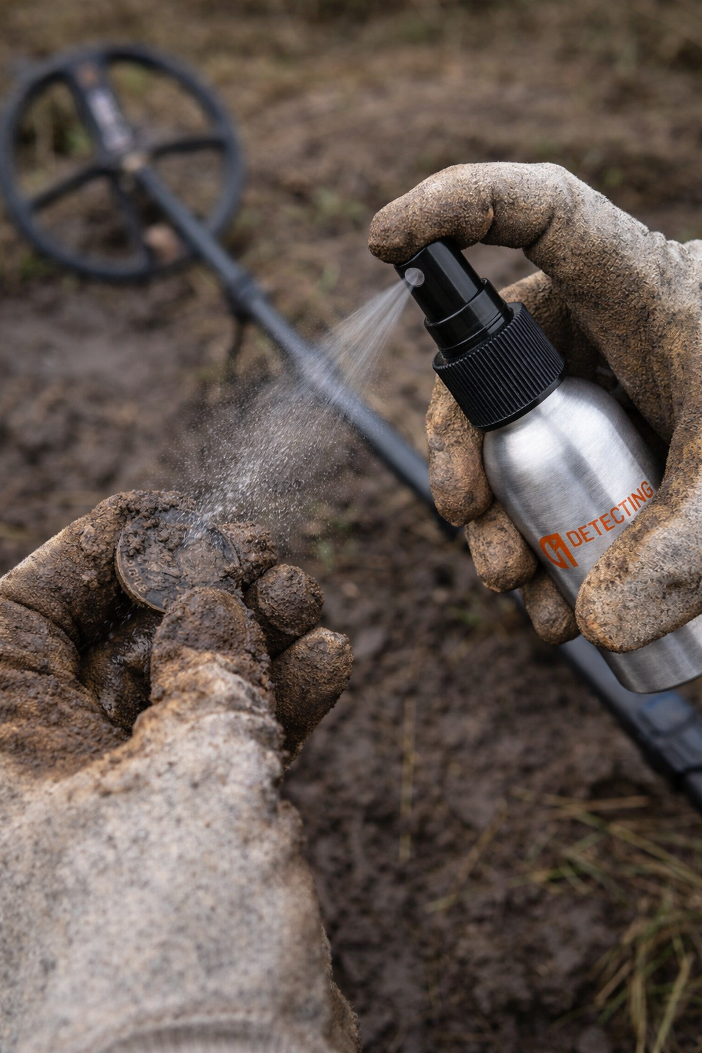 Detecting Innovations Aluminum Metal Detecting Finds Spray Bottle – 50ml