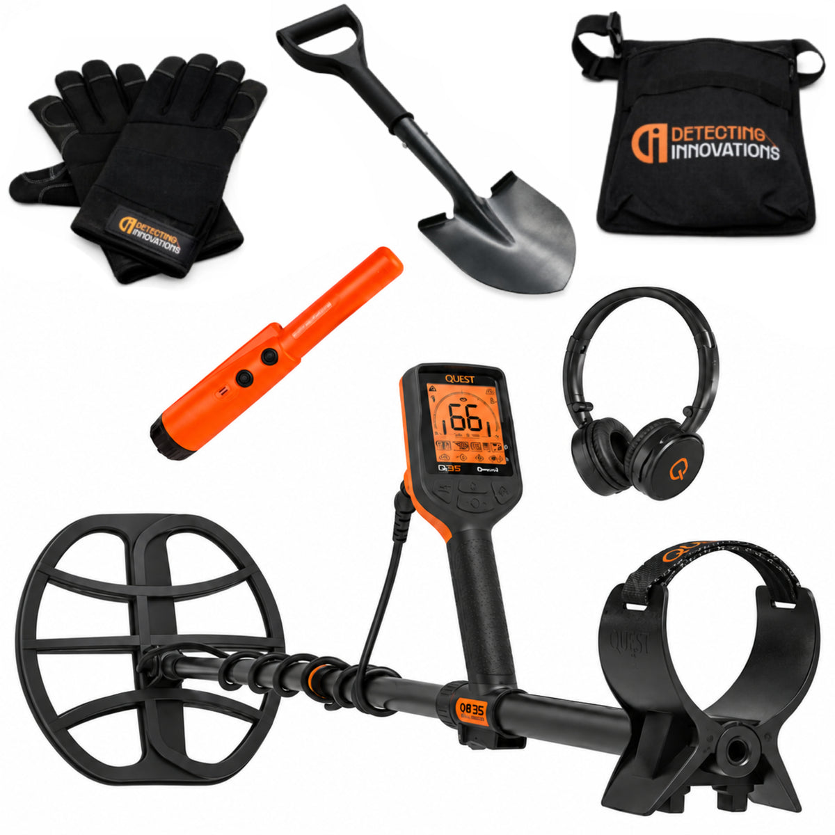 QUEST Q35 METAL DETECTOR BUNDLE