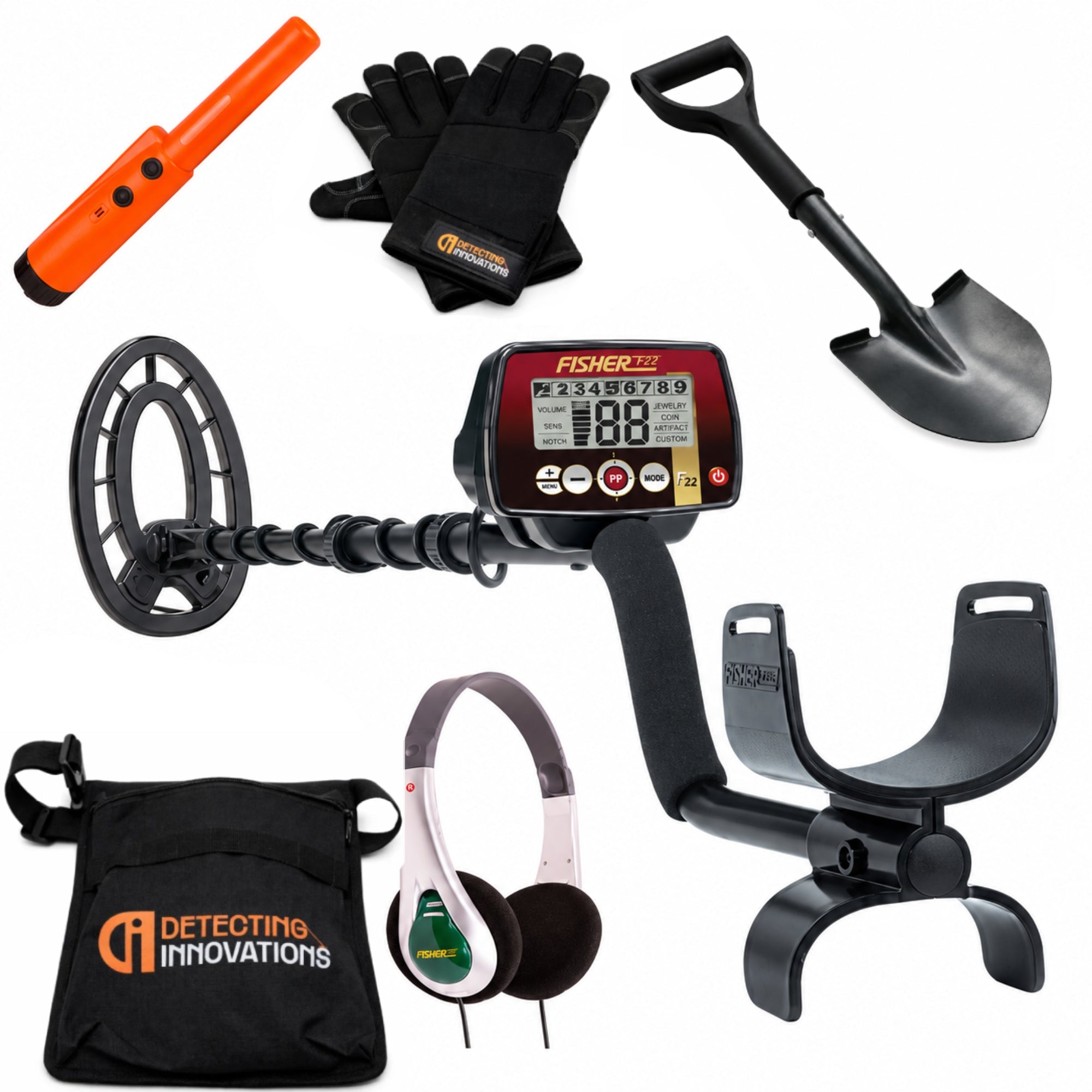 Fisher F22 Metal Detector Bundle
