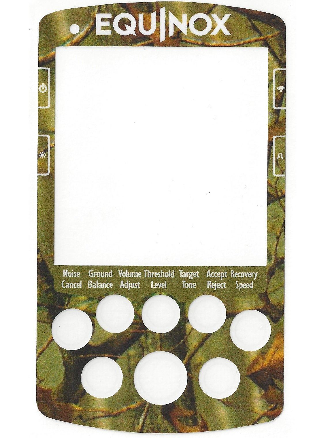 Keypad Sticker for The Minelab Equinox 600/800