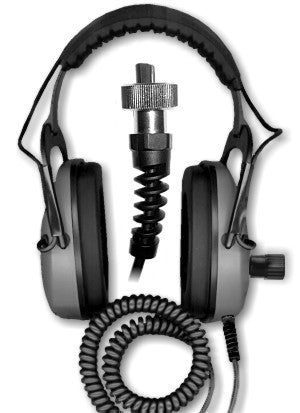 DetectorPro Gray Ghost Amphibian Headphones for Garrett AT & ATX metal detectors
