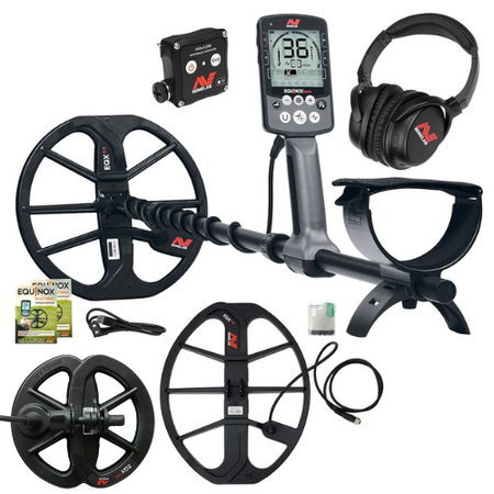 MINELAB EQUINOX 800 METAL DETECTOR + FREE 6" AND 15" SEARCH COIL