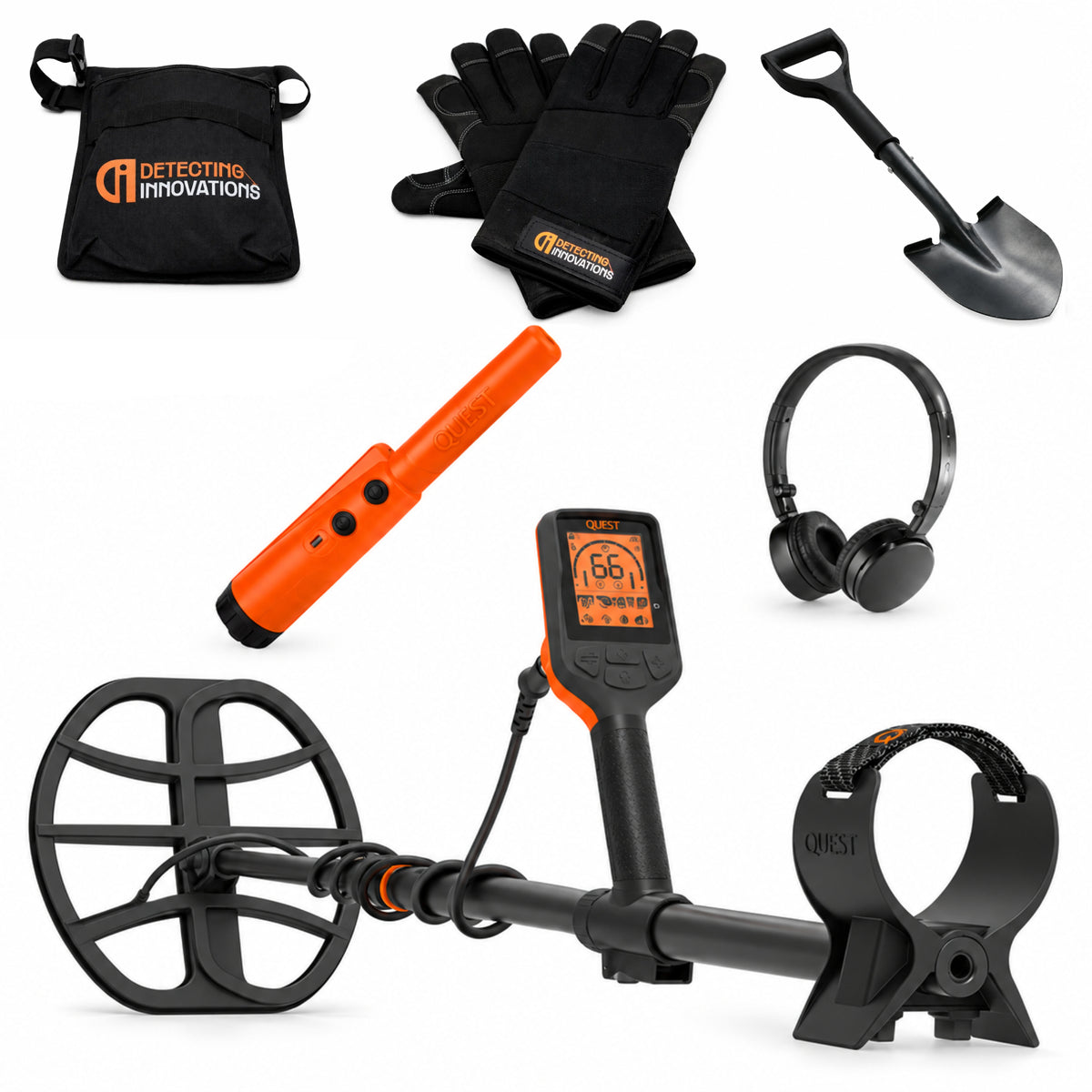 QUEST X10 IDMAXX METAL DETECTOR BUNDLE