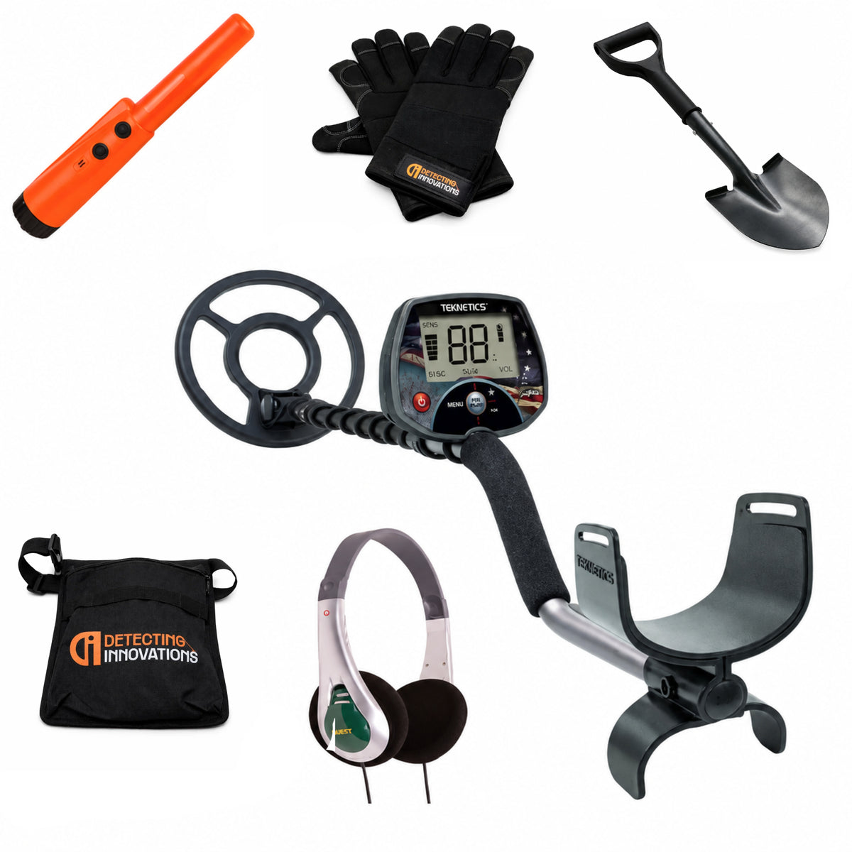 Teknetics Minuteman Metal Detector Bundle