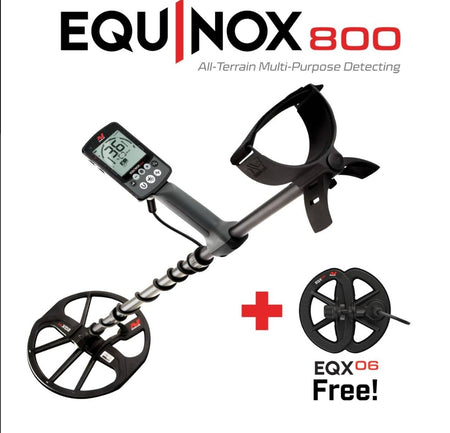 MINELAB EQUINOX 800 METAL DETECTOR + FREE 6" SEARCH COIL