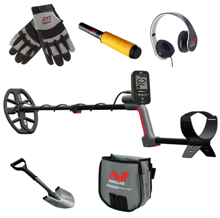 Minelab Vanquish 360 Metal Detector Bundle
