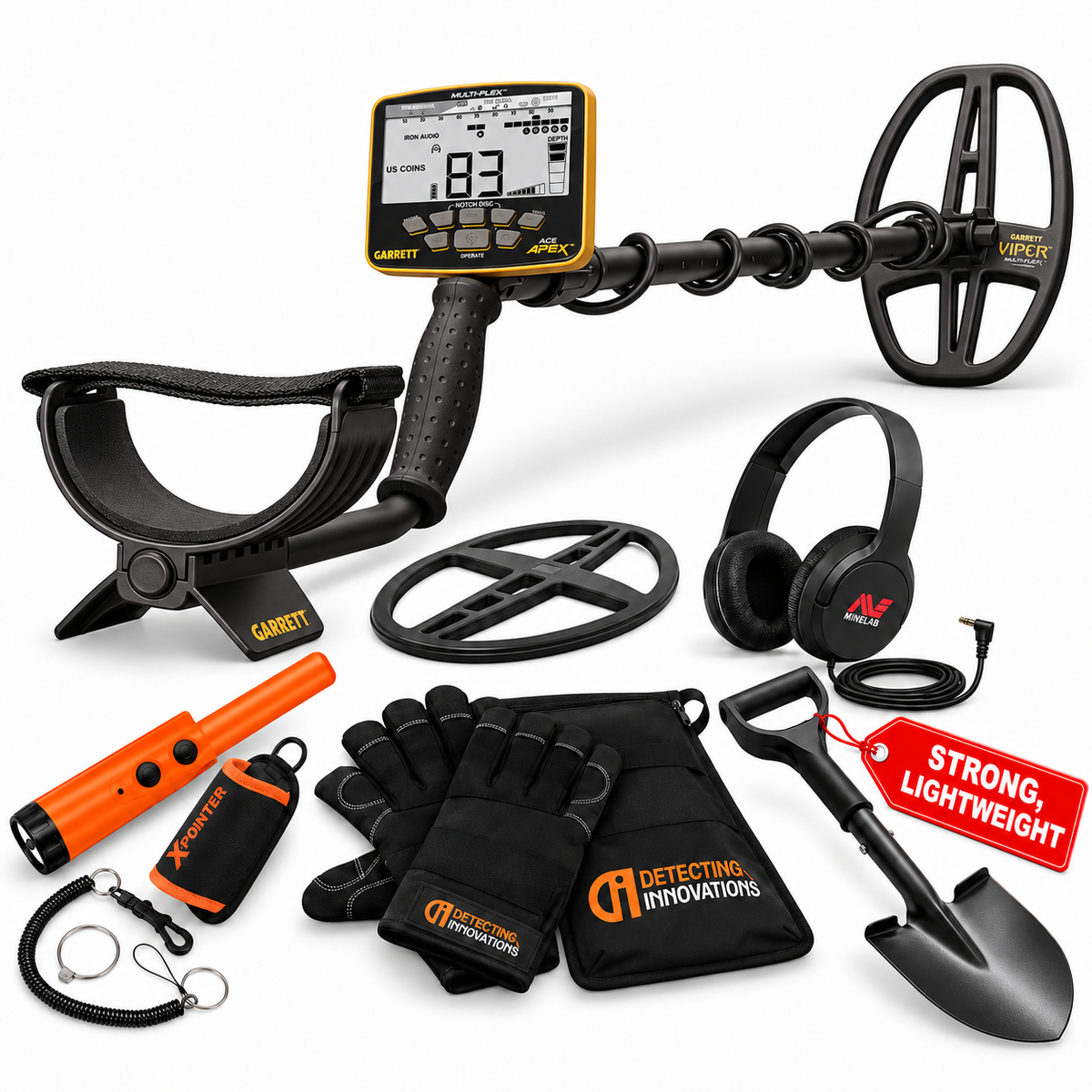 Garrett Ace Apex Metal Detector - Bundle