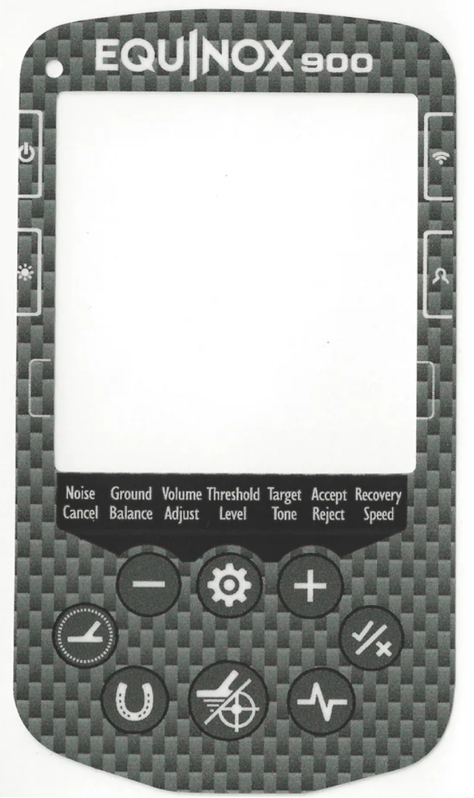 Keypad Sticker for The Minelab Equinox 900