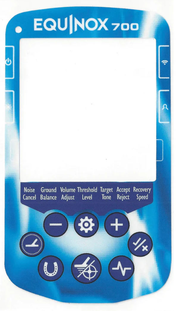 Keypad Sticker for The Minelab Equinox 700