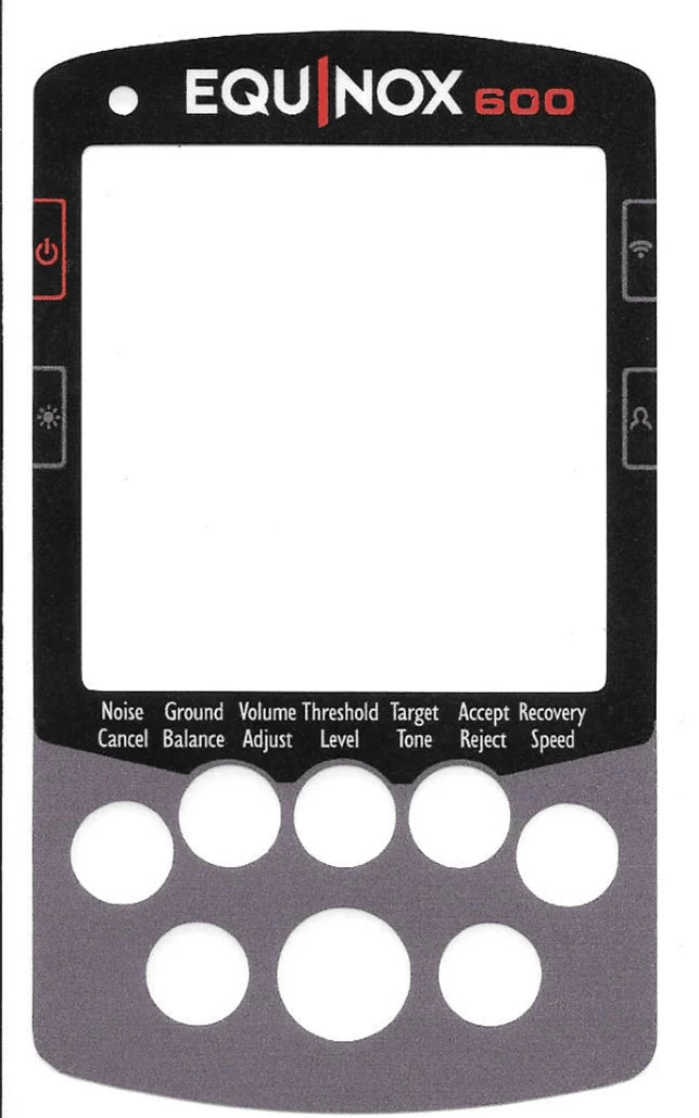Keypad Sticker for The Minelab Equinox 600/800
