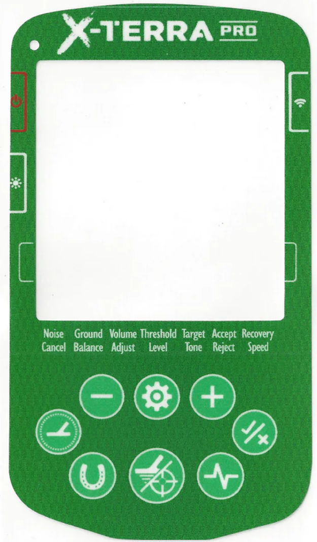 Keypad Sticker for The Minelab X-Terra Pro