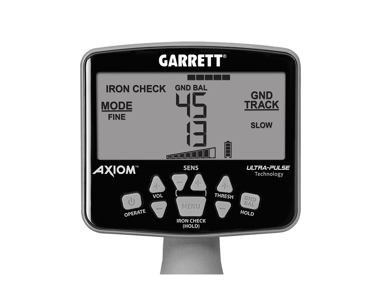 Garrett Axiom with 13" x 11" MONO 11" x 7" DD, MS-2
