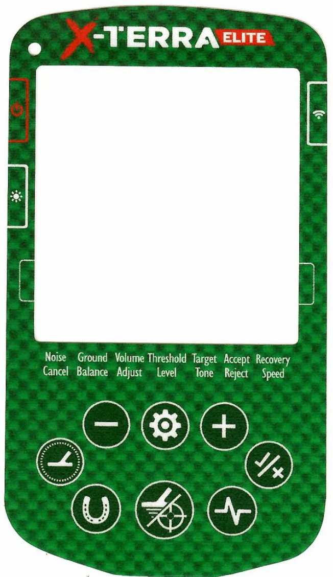 Keypad Sticker for The Minelab X-Terra Elite