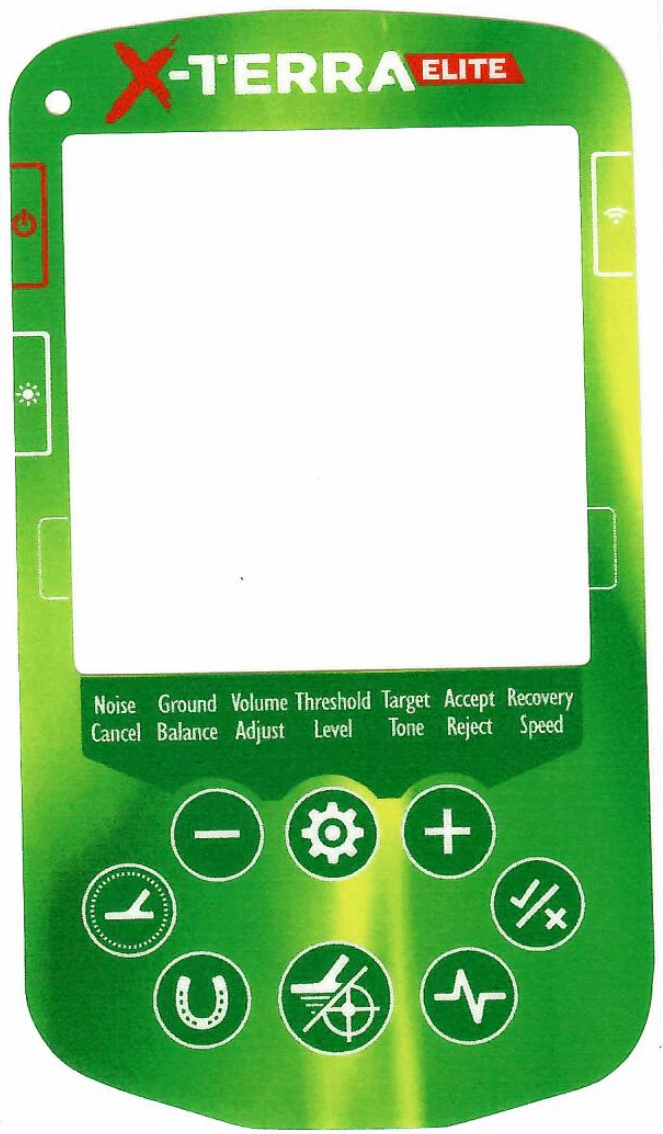 Keypad Sticker for The Minelab X-Terra Elite