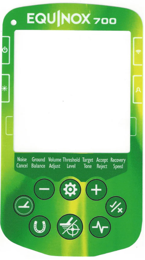 Keypad Sticker for The Minelab Equinox 700