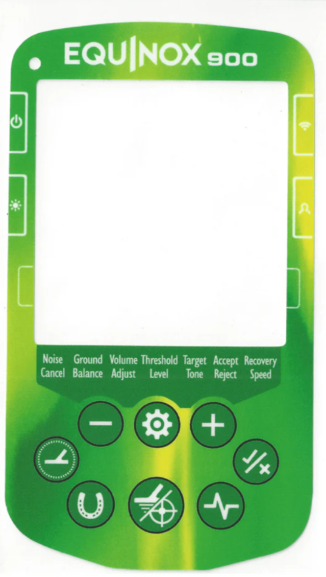 Keypad Sticker for The Minelab Equinox 900
