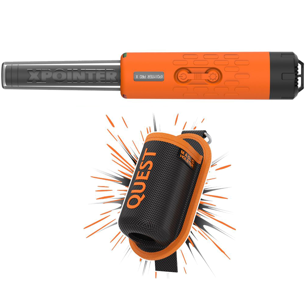 Quest XPointer Max Pinpointer with Magic Holster – Spin a disc metal ...