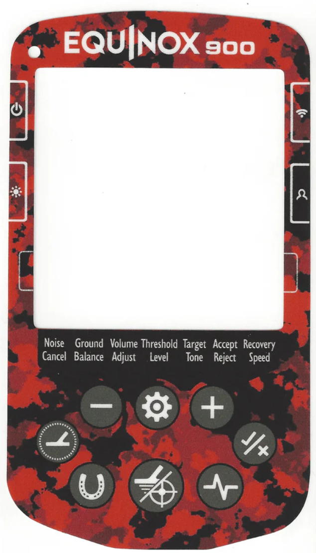 Keypad Sticker for The Minelab Equinox 900