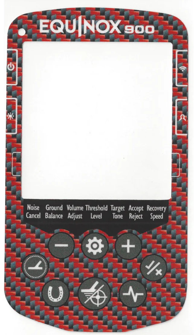 Keypad Sticker for The Minelab Equinox 900