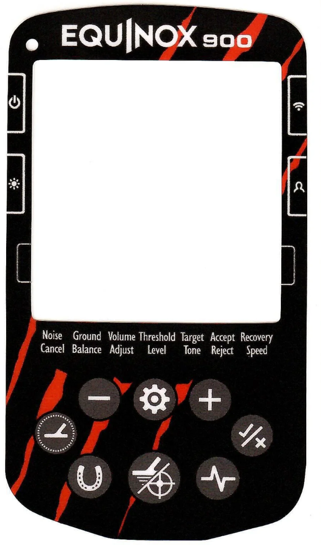 Keypad Sticker for The Minelab Equinox 900