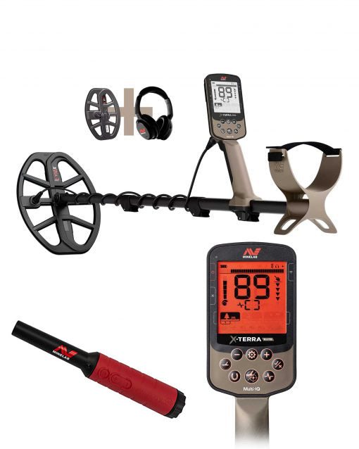 Minelab X-TERRA ELITE Expedition pack metal detector + Free Pro Find 40 Pinpointer