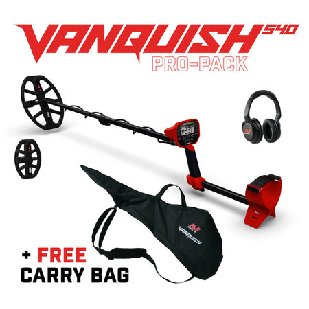 MINELAB VANQUISH 540 PRO PACK + FREE VANQUISH CARRY BAG