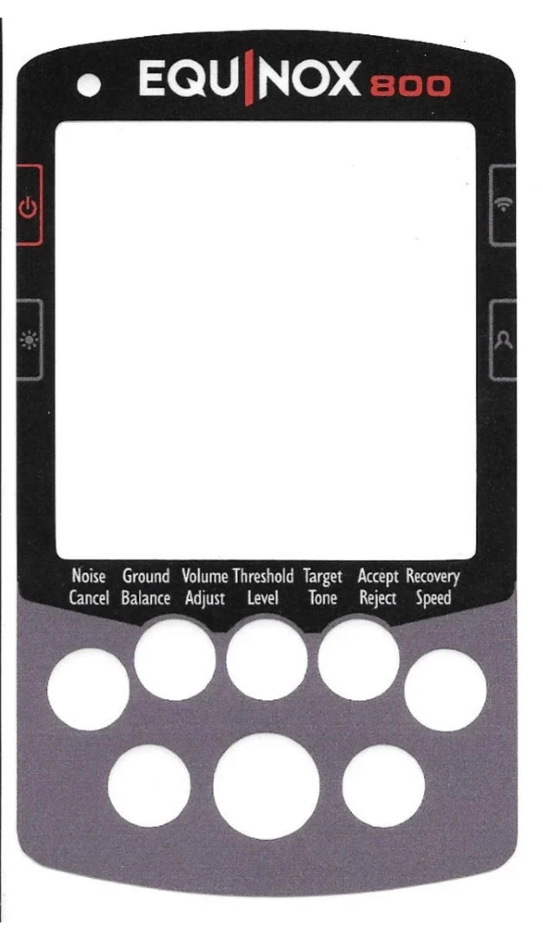 Keypad Sticker for The Minelab Equinox 600/800