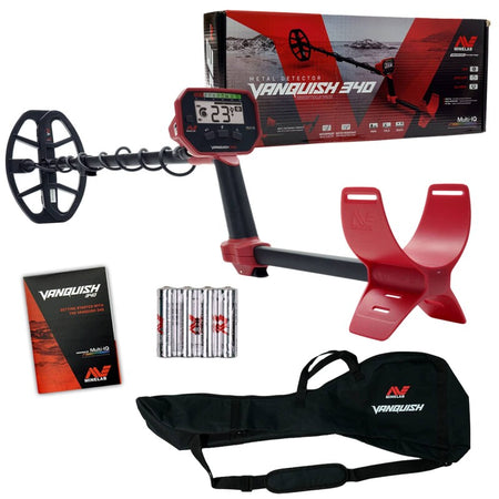 MINELAB VANQUISH 340 METAL DETECTOR + FREE VANQUISH CARRY BAG