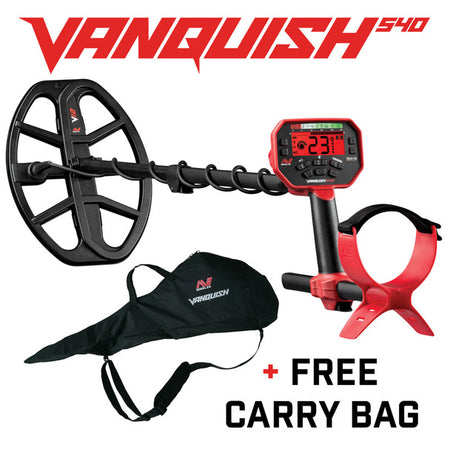 MINELAB VANQUISH 540 METAL DETECTOR + FREE VANQUISH CARRY BAG