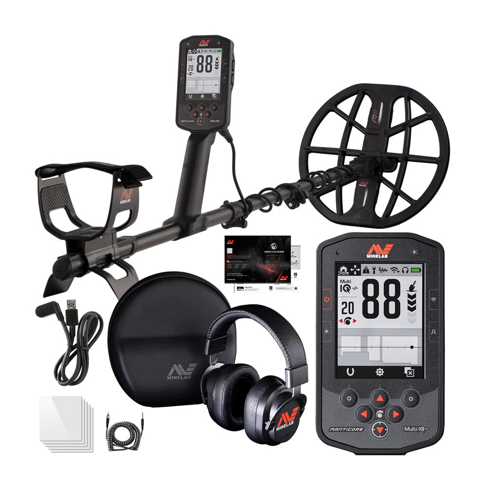 Minelab Manticore Metal Detector + Free M9 & M8 Search Coils