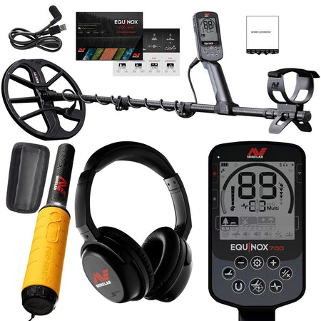 Minelab Equinox 700 Metal Detector With Free Pro Find 35