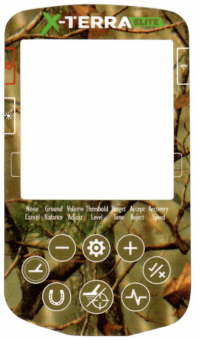 Keypad Sticker for The Minelab X-Terra Elite