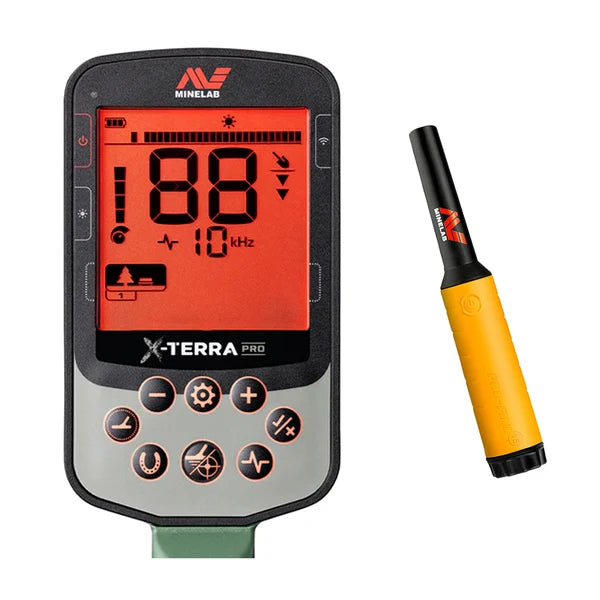 Minelab X-Terra ProMetal Detector + Free Pro Find 15 Pinpointer