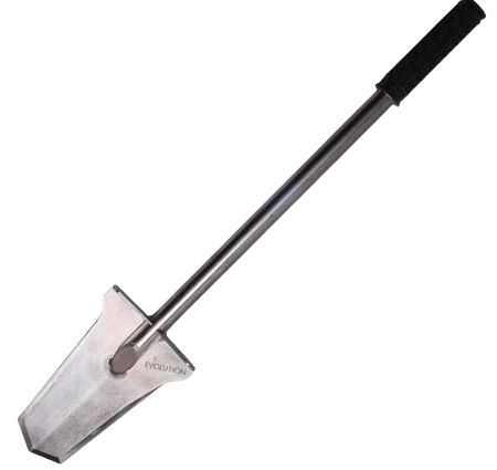 Long handle stainless steel evolution trowel with NT