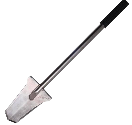 Long handle stainless steel evolution trowel with NT