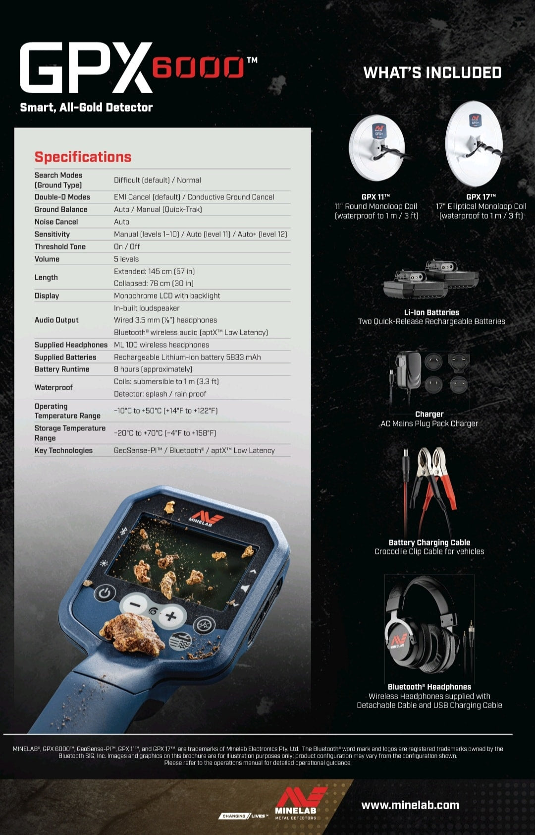 Minelab GPX 6000 Metal Detector – Spin a disc metal detectors