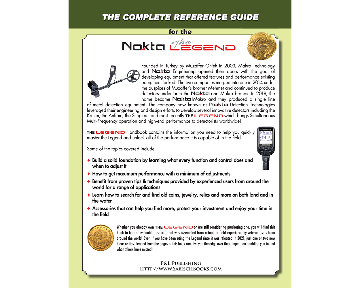 The Nokta Legend Handbook by Andy Sabisch